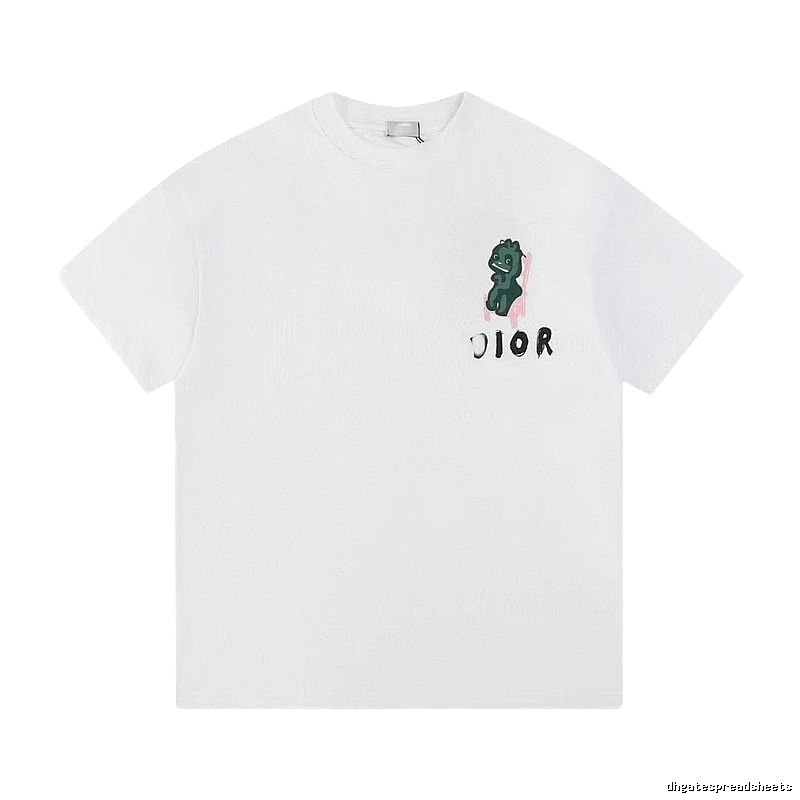 Dior Monster Print Trendy Style White T-Shirt