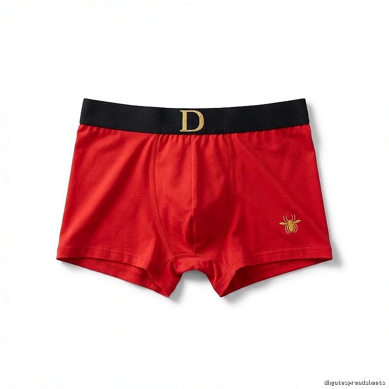 Dior red trendy brand boxer shorts.