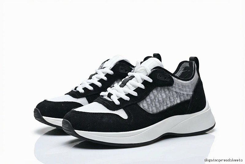 Dior retro black-and-white sports shoes