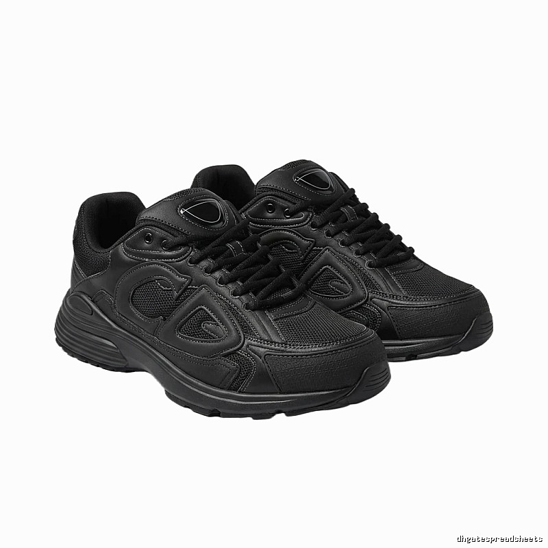 Dior retro-style black sports shoes
