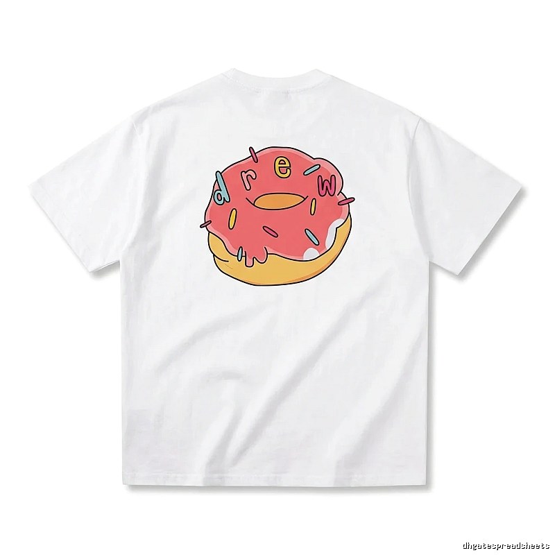 DREW Donut Cartoon White T-shirt