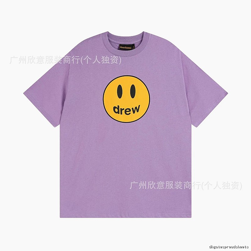DREW Smile Street Style Purple Short Sleeve T-shirt