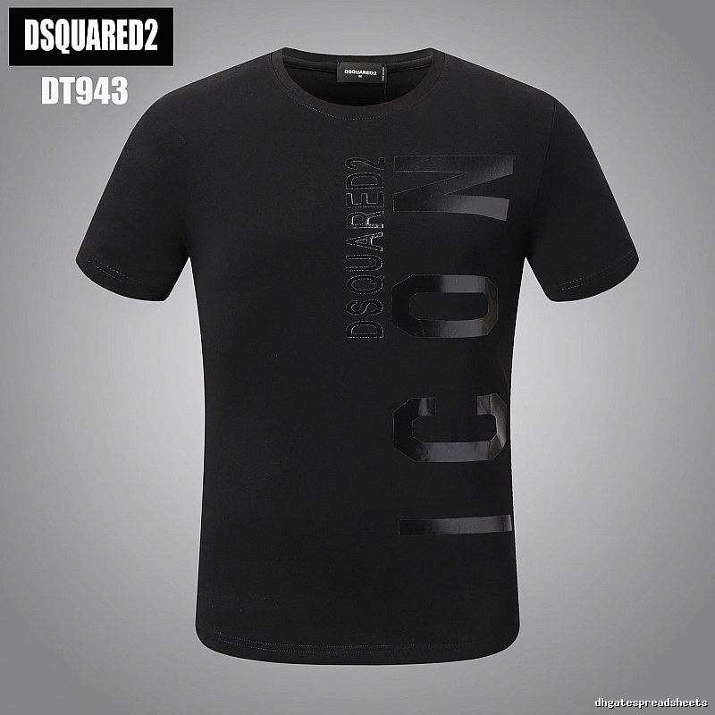 DSQUARED2 ICON Streetwear Black Short-sleeve T-shirt