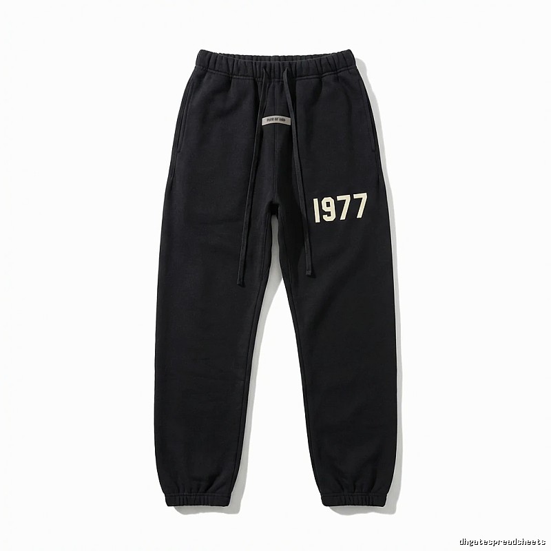 ESSENTIALS 1977 Casual Black Sweatpants