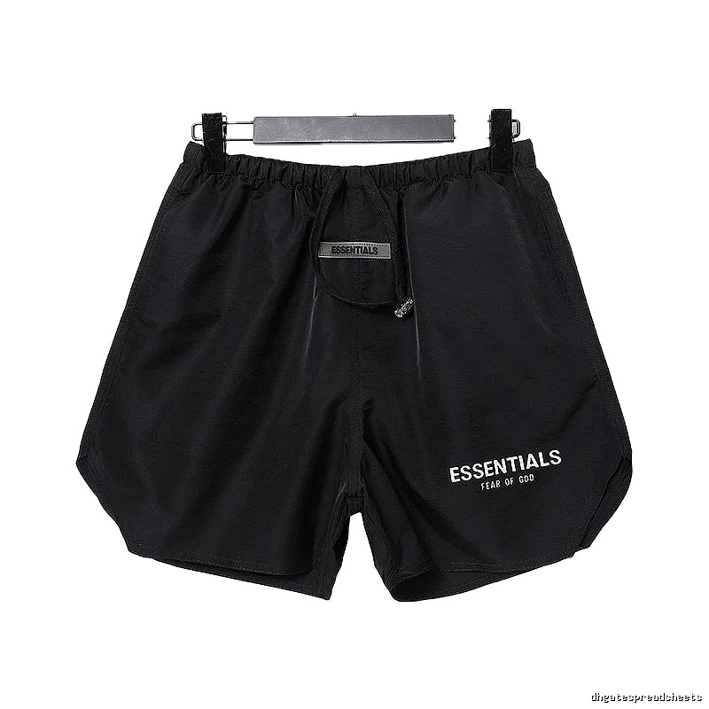 ESSENTIALS Brand Black Shorts