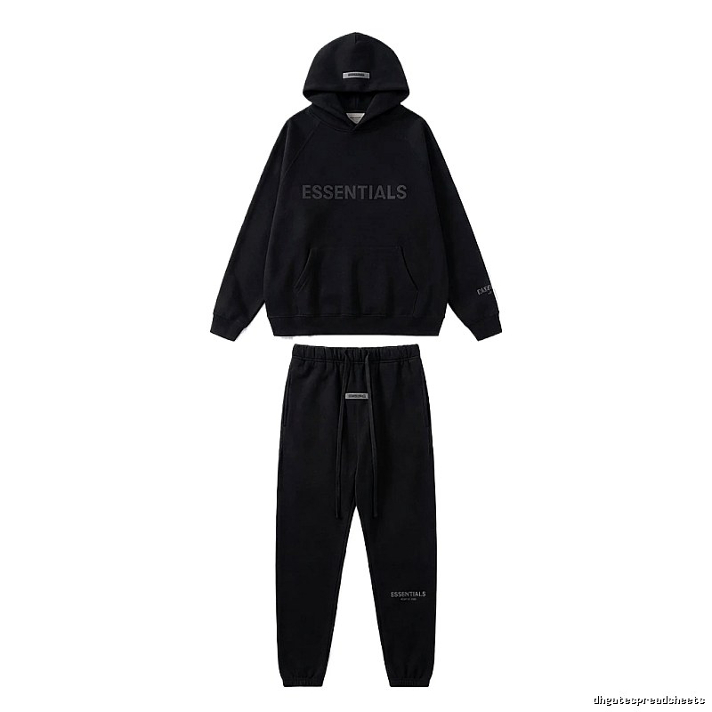 ESSENTIALS casual style black suit