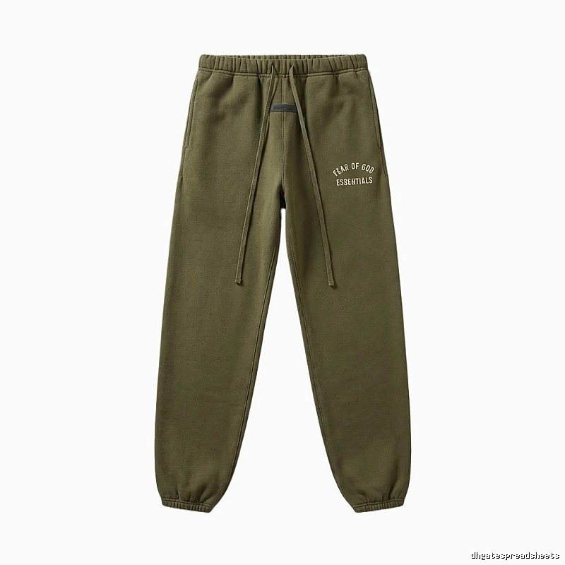 ESSENTIALS casual style olive green sweatpants