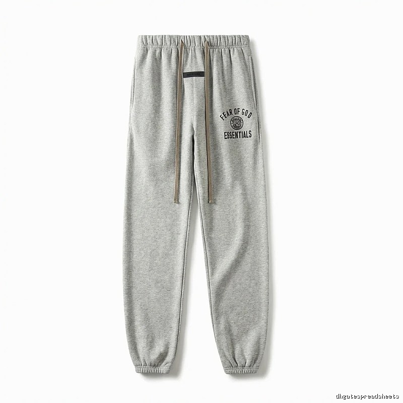 ESSENTIALS minimalist light gray sweatpants