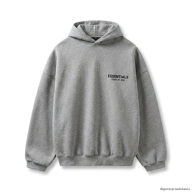 ESSENTIALS minimalist light gray sweatshirt