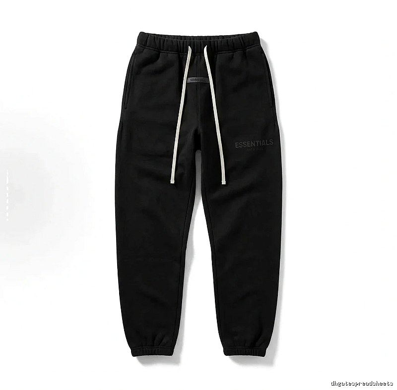ESSENTIALS minimalist style black sweatpants