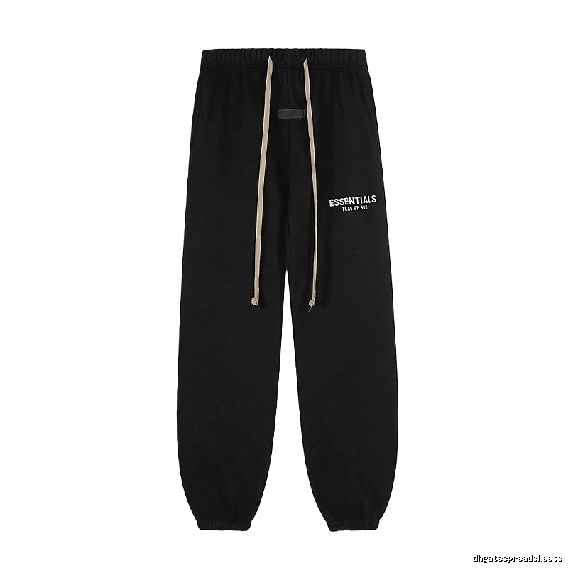 ESSENTIALS minimalist style black sweatpants