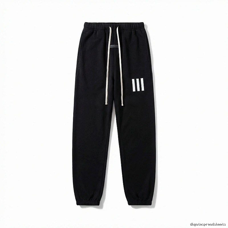 ESSENTIALS minimalist style black sweatpants