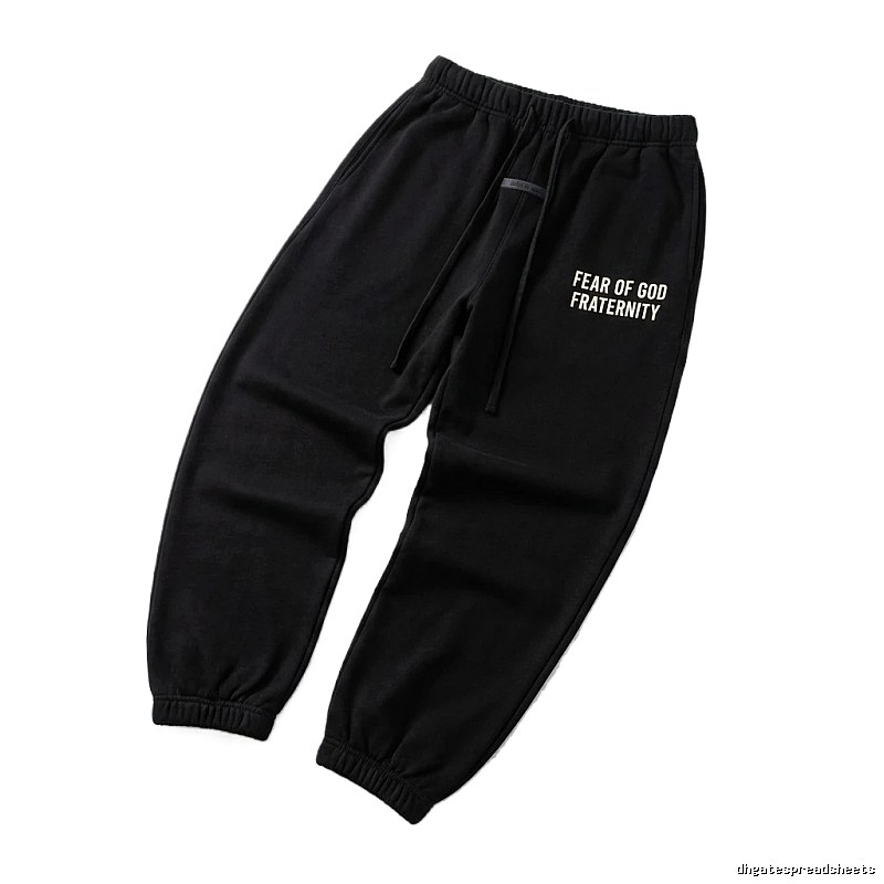 ESSENTIALS minimalist style black sweatpants