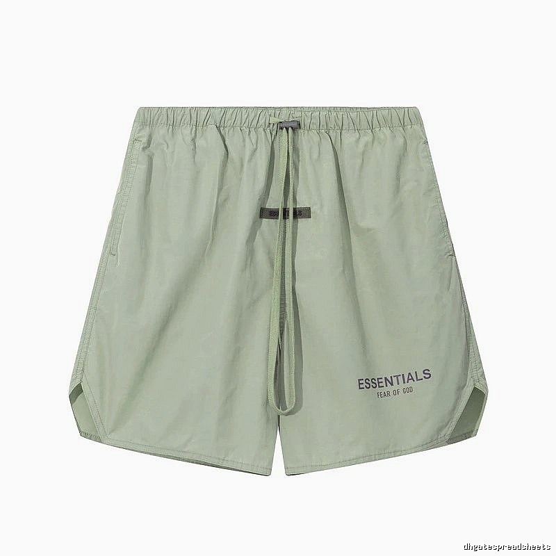 ESSENTIALS minimalist style light green shorts