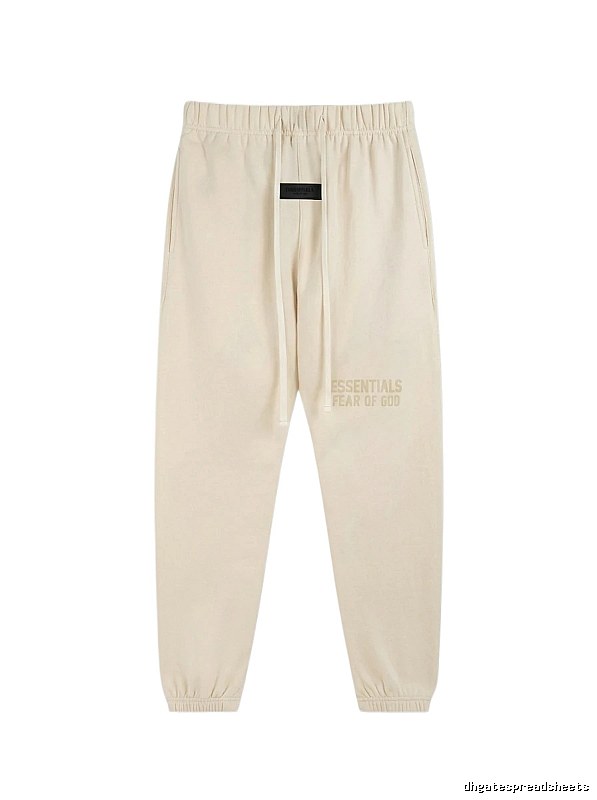 ESSENTIALS minimalist style off-white sweatpants