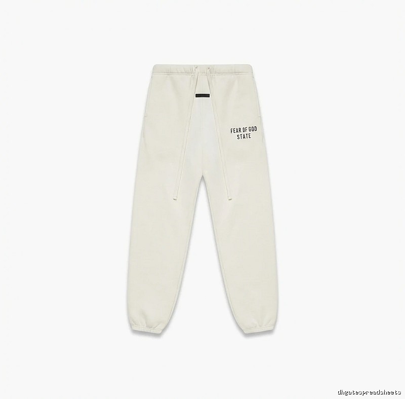 ESSENTIALS minimalist style white sweatpants