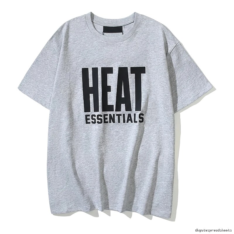 ESSENTIALS Simple Gray Short-sleeve Shirt