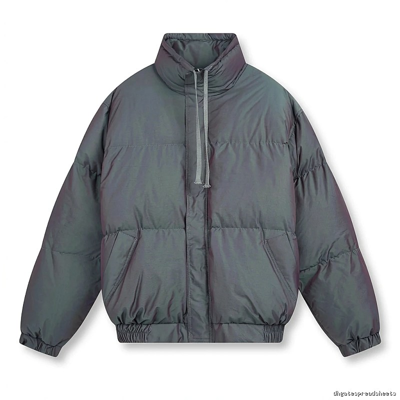 ESSENTIALS trendy and cool style dark gray cotton-padded coat