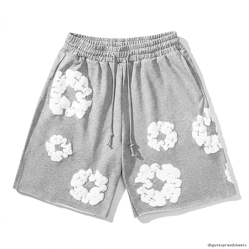 Flower Style Grey Shorts from DENIM TEARS