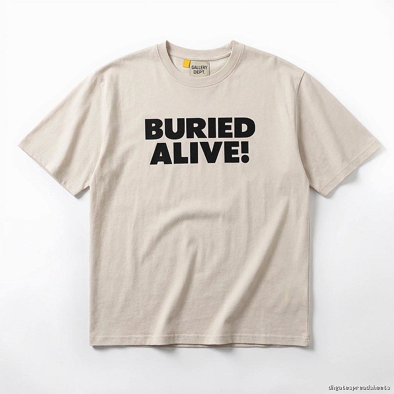 Gallery Dept. Alphabet Style Beige T-shirt