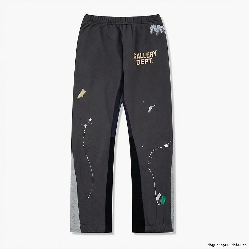 Gallery Dept Graffiti Style Black and Grey Sweatpants