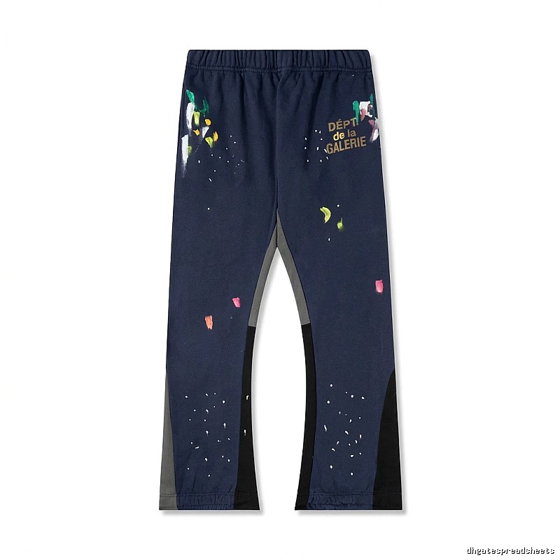 Gallery Dept graffiti-style dark blue sweatpants