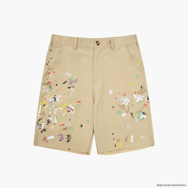 Gallery Dept Graffiti Style Khaki Shorts