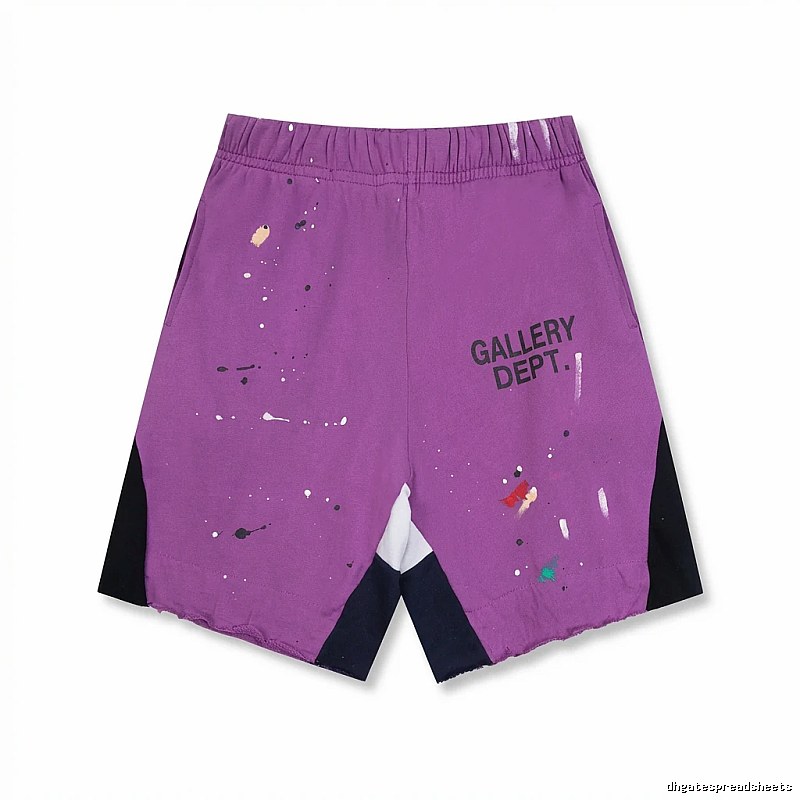 Gallery Dept Graffiti Style Purple Shorts