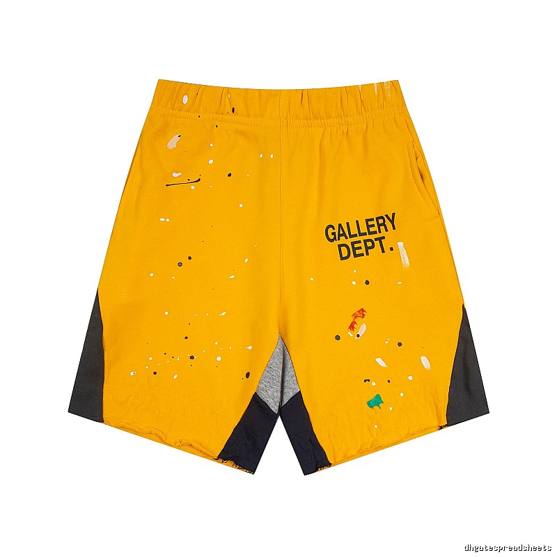Gallery Dept. Graffiti-style Yellow Shorts