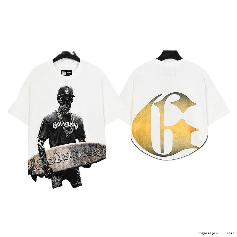 Godspeed Skeleton Print Street Style White T-Shirt