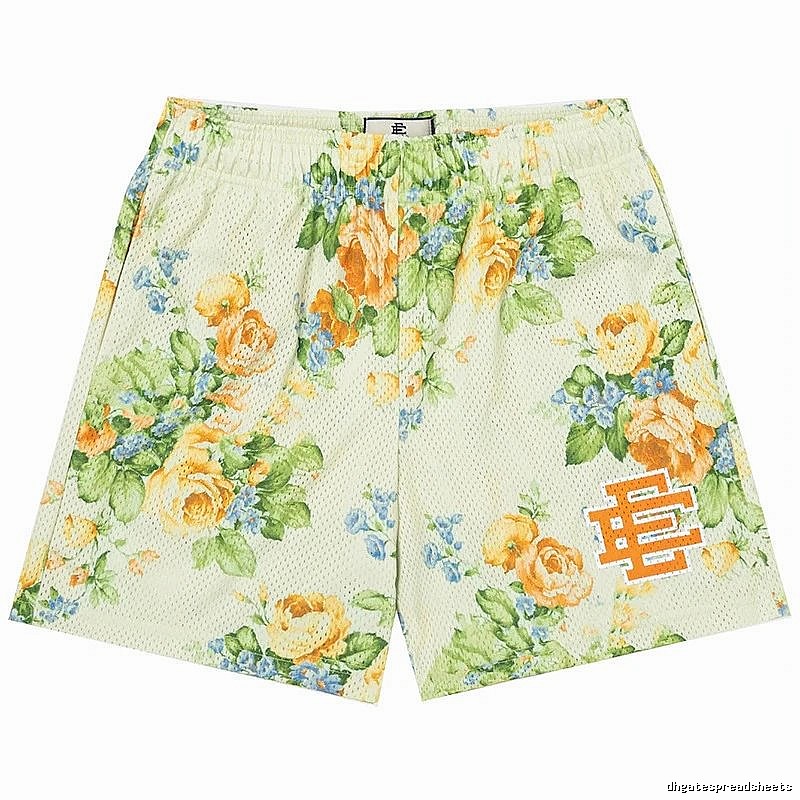 Gucci Classic Floral shorts Cream Yellow Floral for Daily Styling