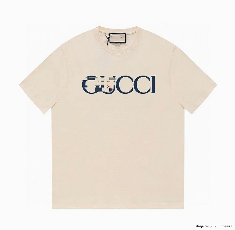 Gucci Classic Printed Casual Style Off-white Short Sleeve T-Shirt