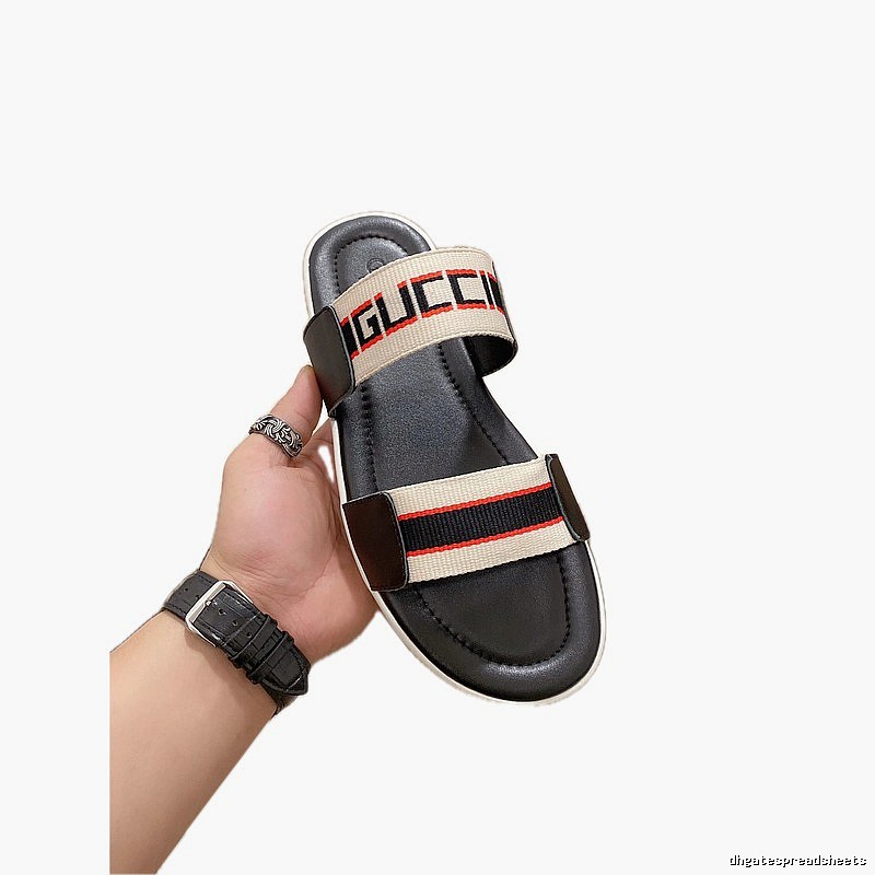 Gucci Classic Web Casual Color-block Slide Sandals