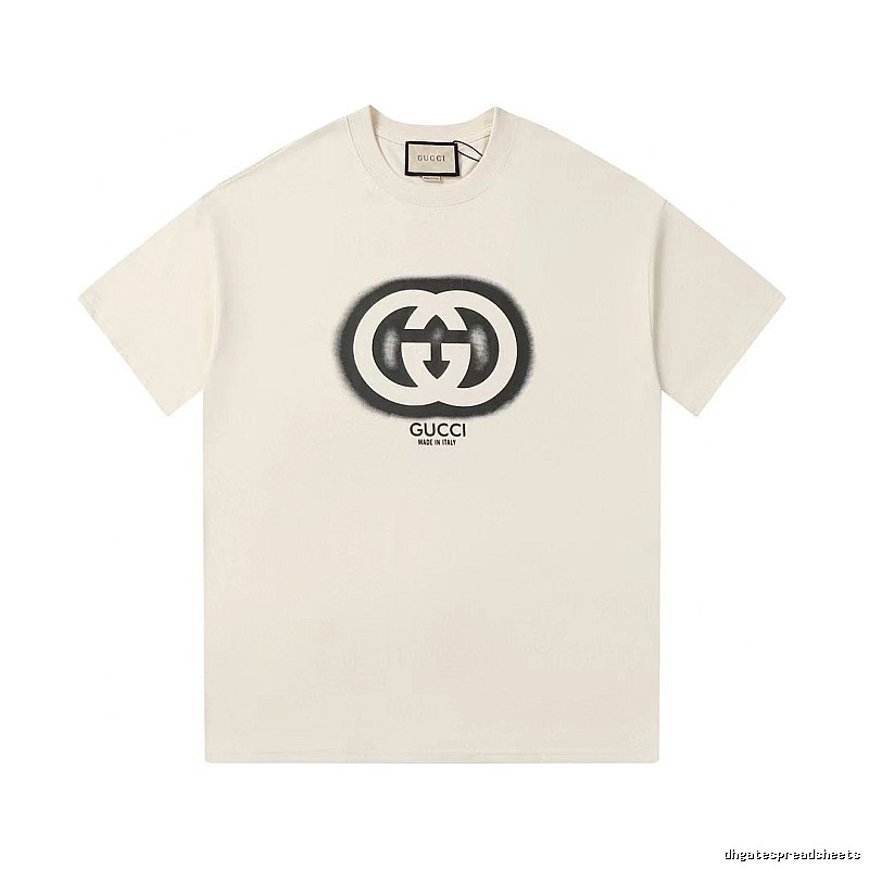 Gucci Double G Print Vintage Style Off-white T-shirt