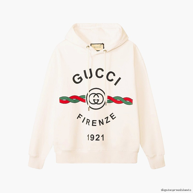 Gucci Hoodie with Cream Hoodie with Gucci Firenze