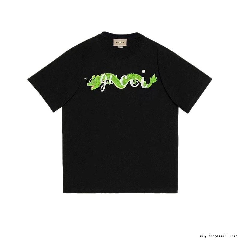 Gucci Year of the Dragon Collection Trendy Black Short-sleeve T-shirt