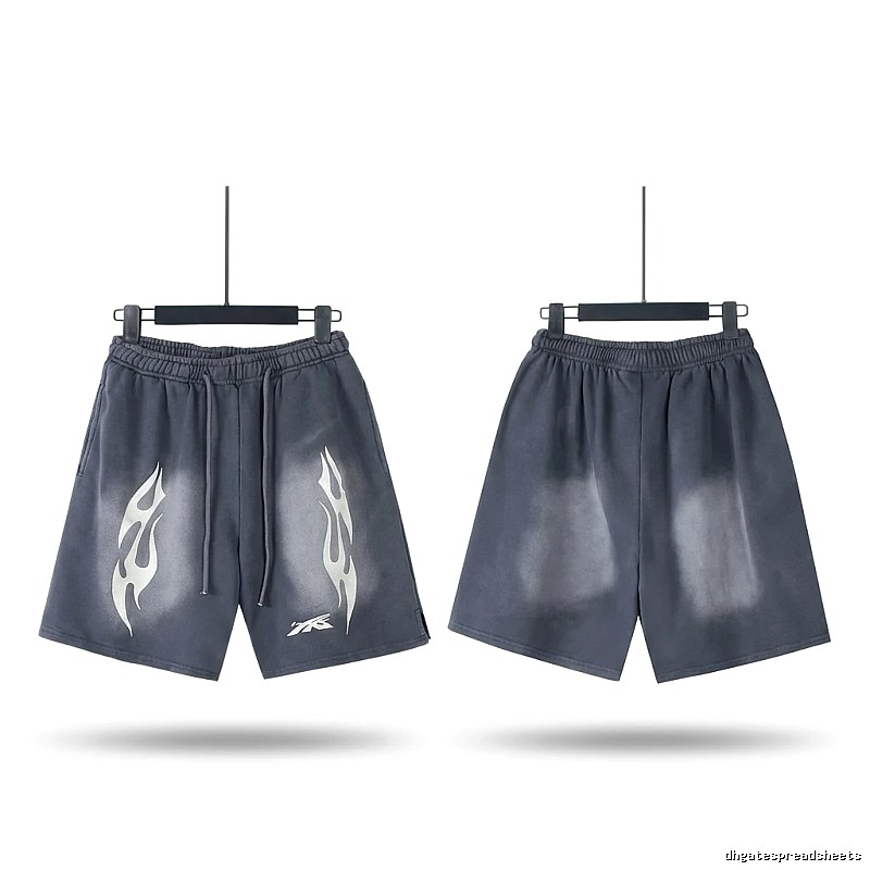 Hellstar Flame Dark Style Shorts