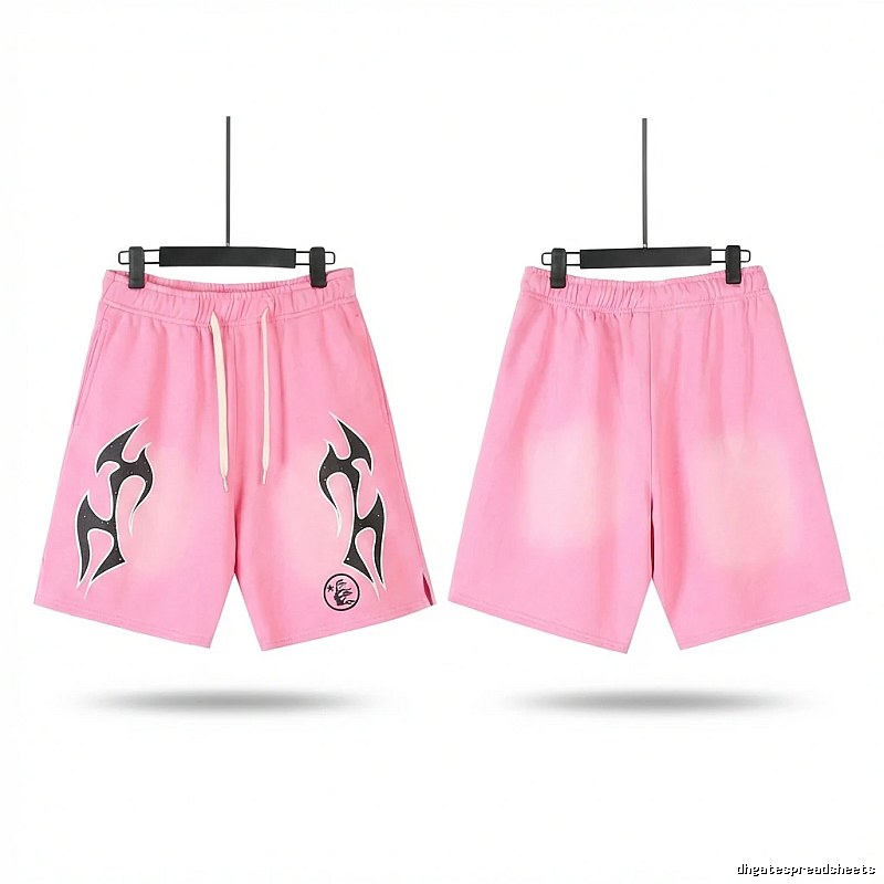 Hellstar Flame Wind Pink Shorts