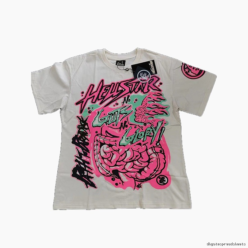 Hellstar Graffiti Street Style Off-white T-shirt
