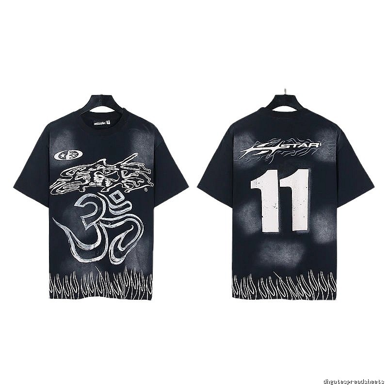 Hellstar No.11 Printed Street Style Black T-Shirt