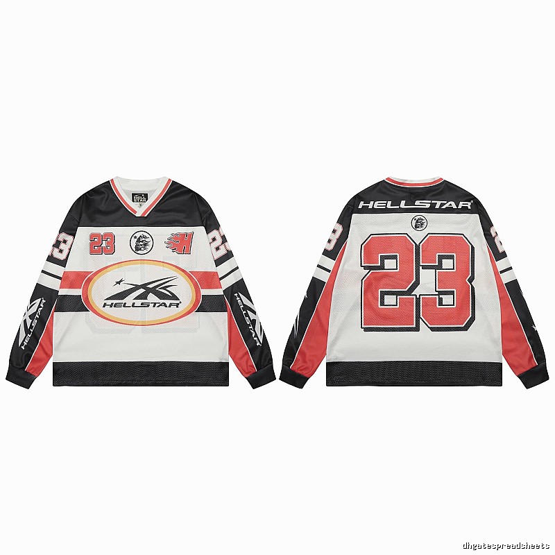 Hellstar No.23 American Street Style Black and Red Jersey