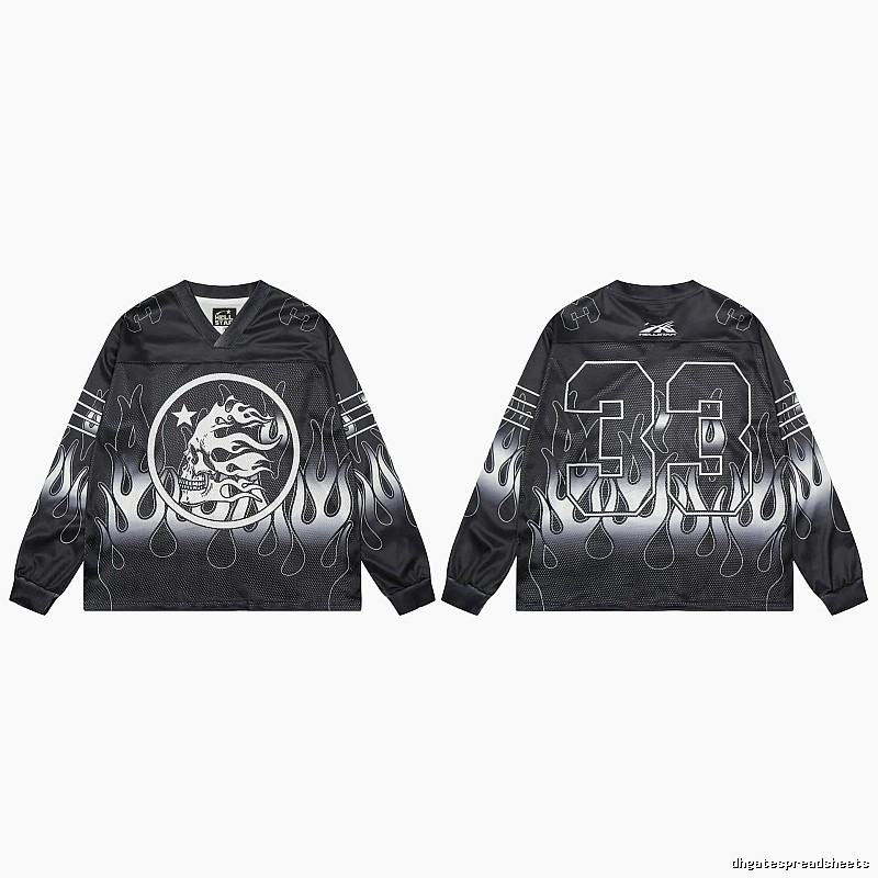 Hellstar Skull Flame High Street Black Jersey