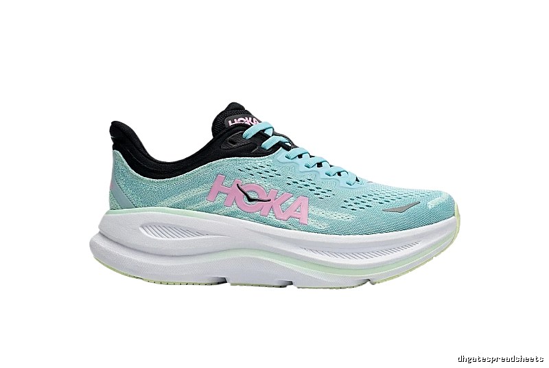 HOKA trendy brand mint green running shoes