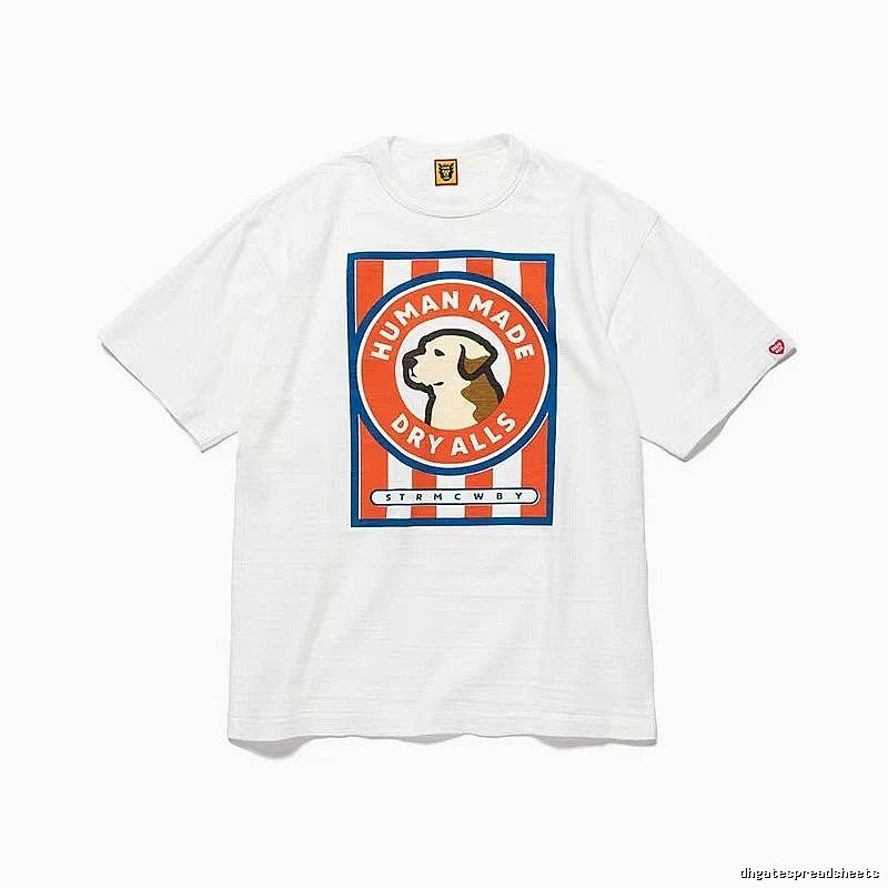 HUMAN MADE Dog Print Vintage White T-Shirt