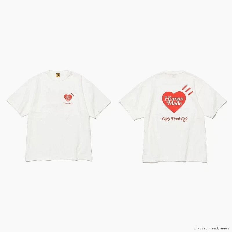 Human Made Easy Match Heart logo T-shirt Black Green Human for Everyday Use