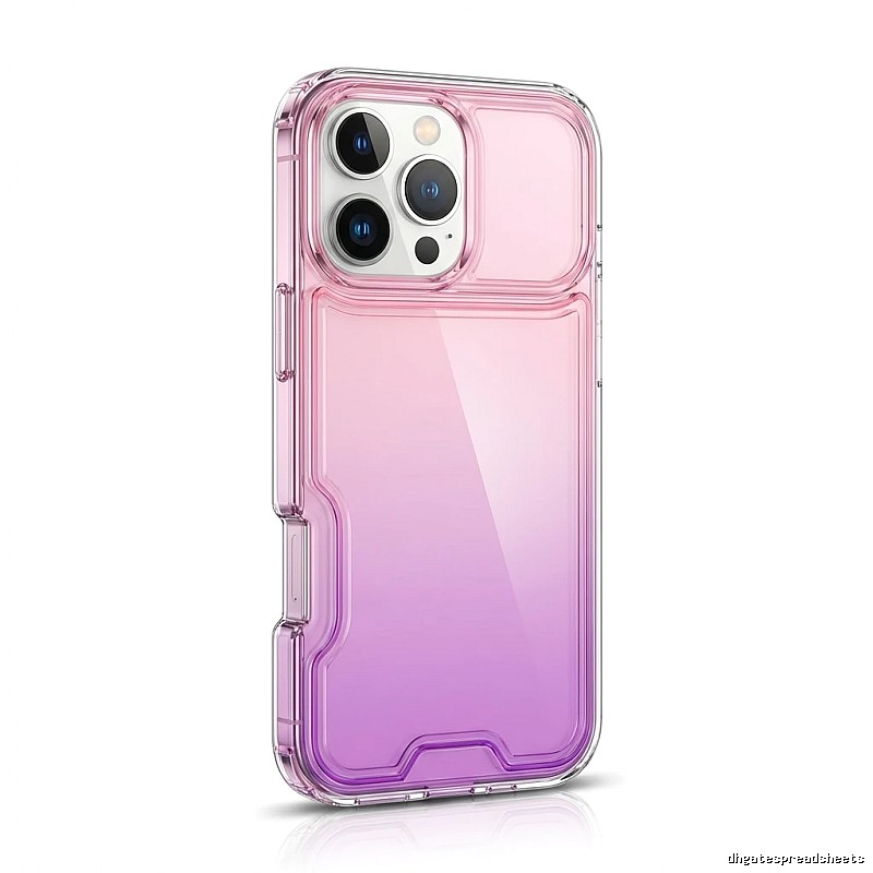 iPhone gradient transparent pink phone case