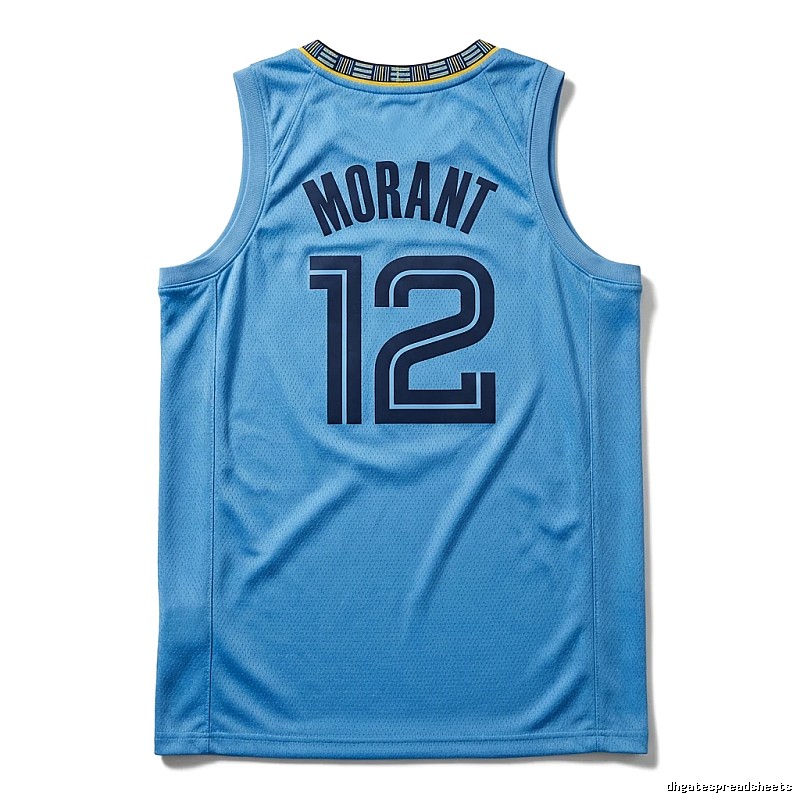Ja Morant series basketball-style blue jersey