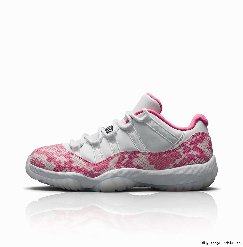Jordan 11 Pink and White Trendy and Cool Athletic Shoes