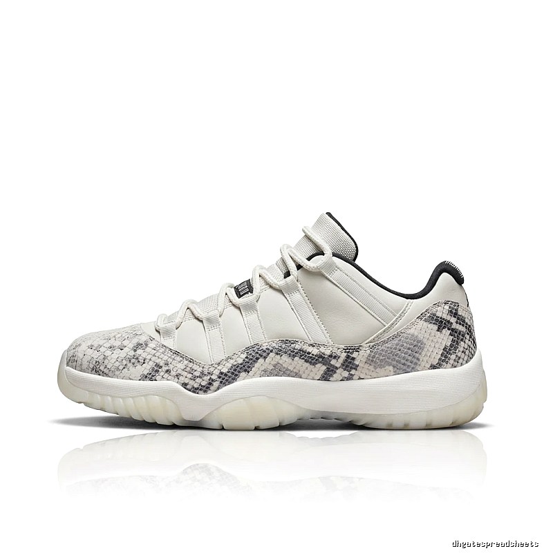 Jordan 11 Snake Print Fashionable Athletic Shoes
