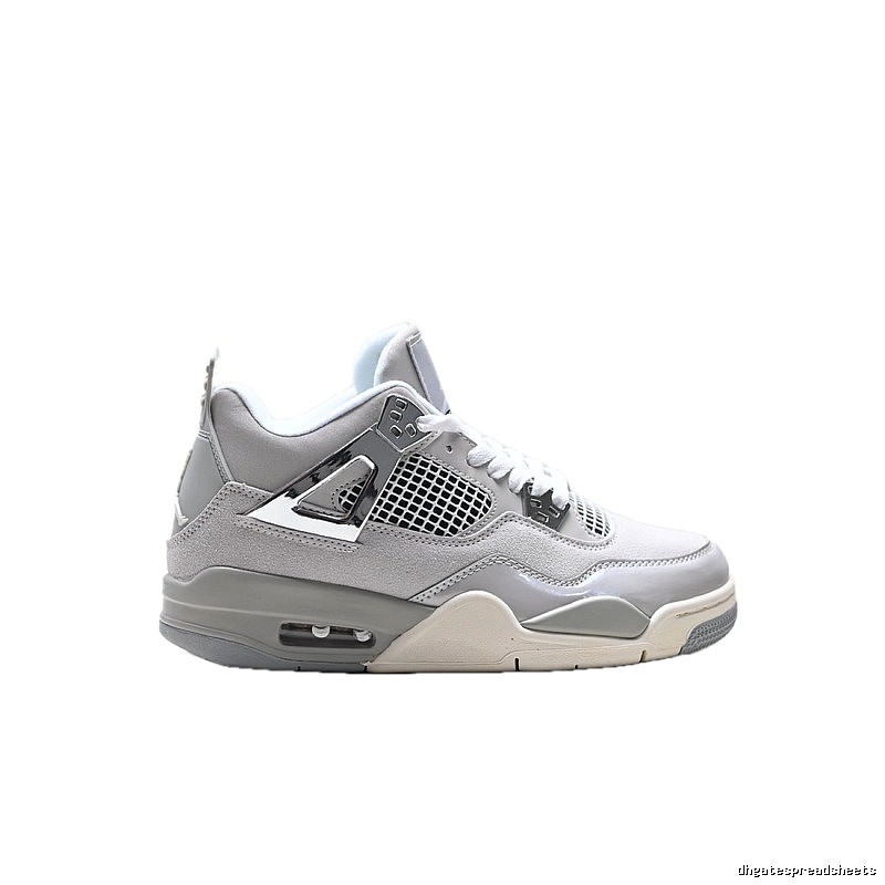 Jordan 4 Retro Silver Grey Sneakers